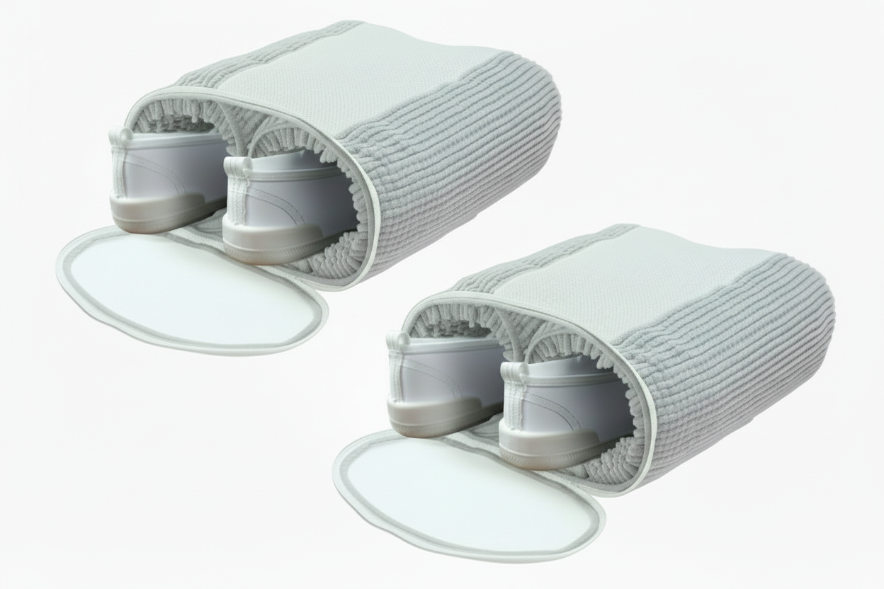 Apavu mazgāšanas maiss ar 2 nodalījumiem